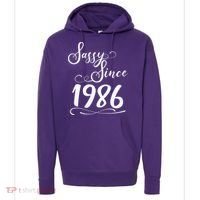 40th Birthday Sassy Since 1986 Hoodie thumb 0