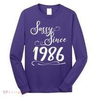 40th Birthday Sassy Since 1986 Long Sleeve Shirt thumb 0