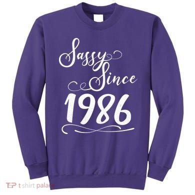 40th Birthday Sassy Since 1986 Sweatshirt