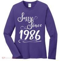 40th Birthday Sassy Since 1986 Women's Long Sleeve Shirt thumb 0