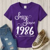 40th Birthday Sassy Since 1986 Women's T-Shirt thumb 3