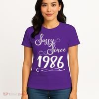 40th Birthday Sassy Since 1986 Women's T-Shirt thumb 4