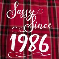 40th Birthday Sassy Since 1986 Men's Flannel Plaid Pajama Pants thumb 2
