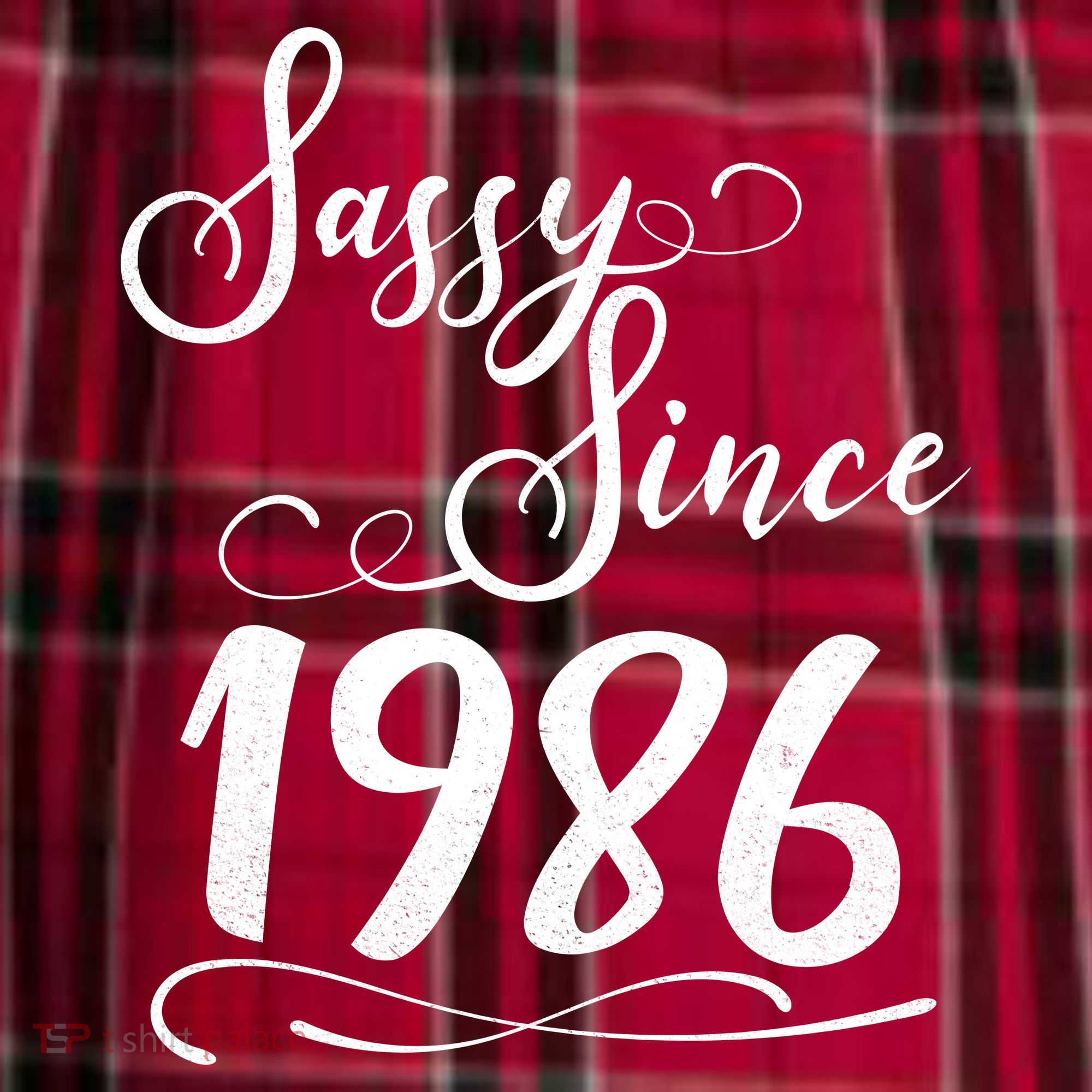 40th Birthday Sassy Since 1986 Men's Flannel Plaid Pajama Pants