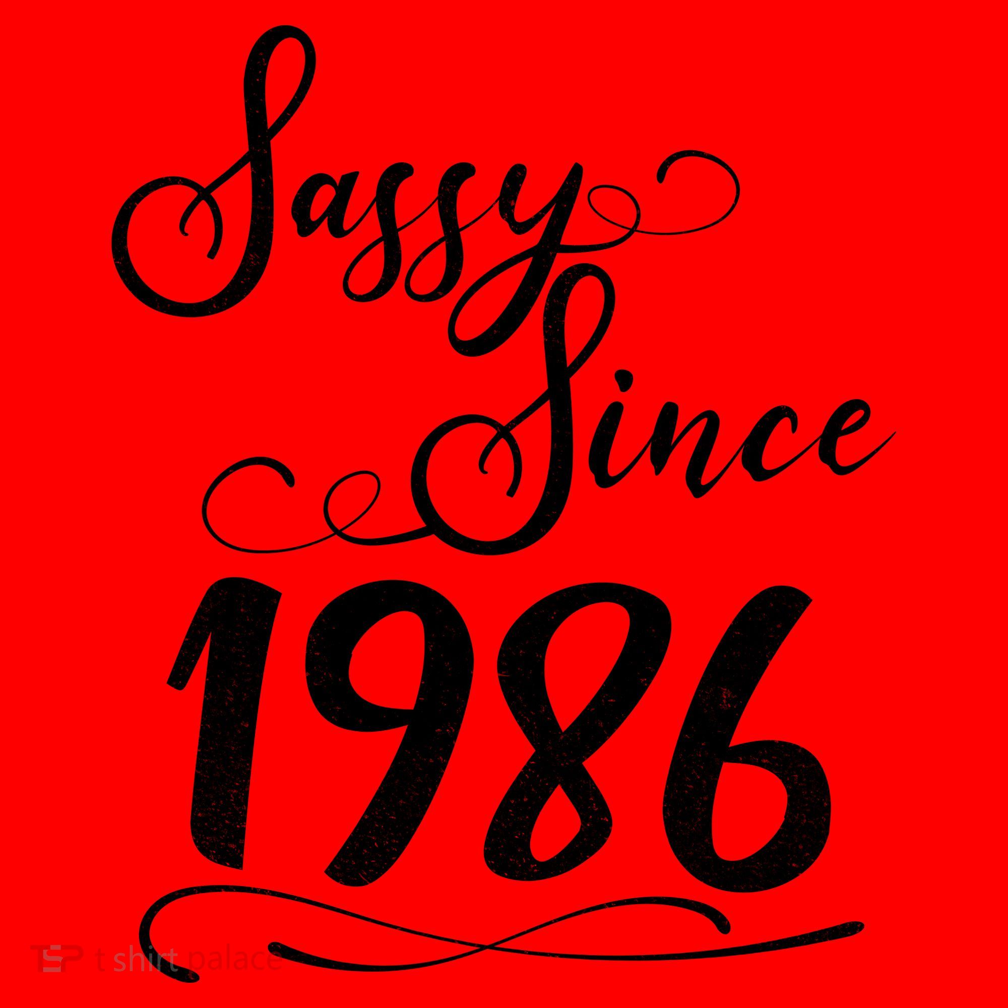 40th Birthday Sassy Since 1986 Santa Hat
