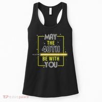40th Birthday Tee May The 40th Be With You fortieth Birthday Women's Tank Top thumb 0
