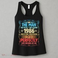 40th Birthday The Man The Myth The Legend 1986 One Of A Kind Limited Edition Women's Tank Top thumb 3