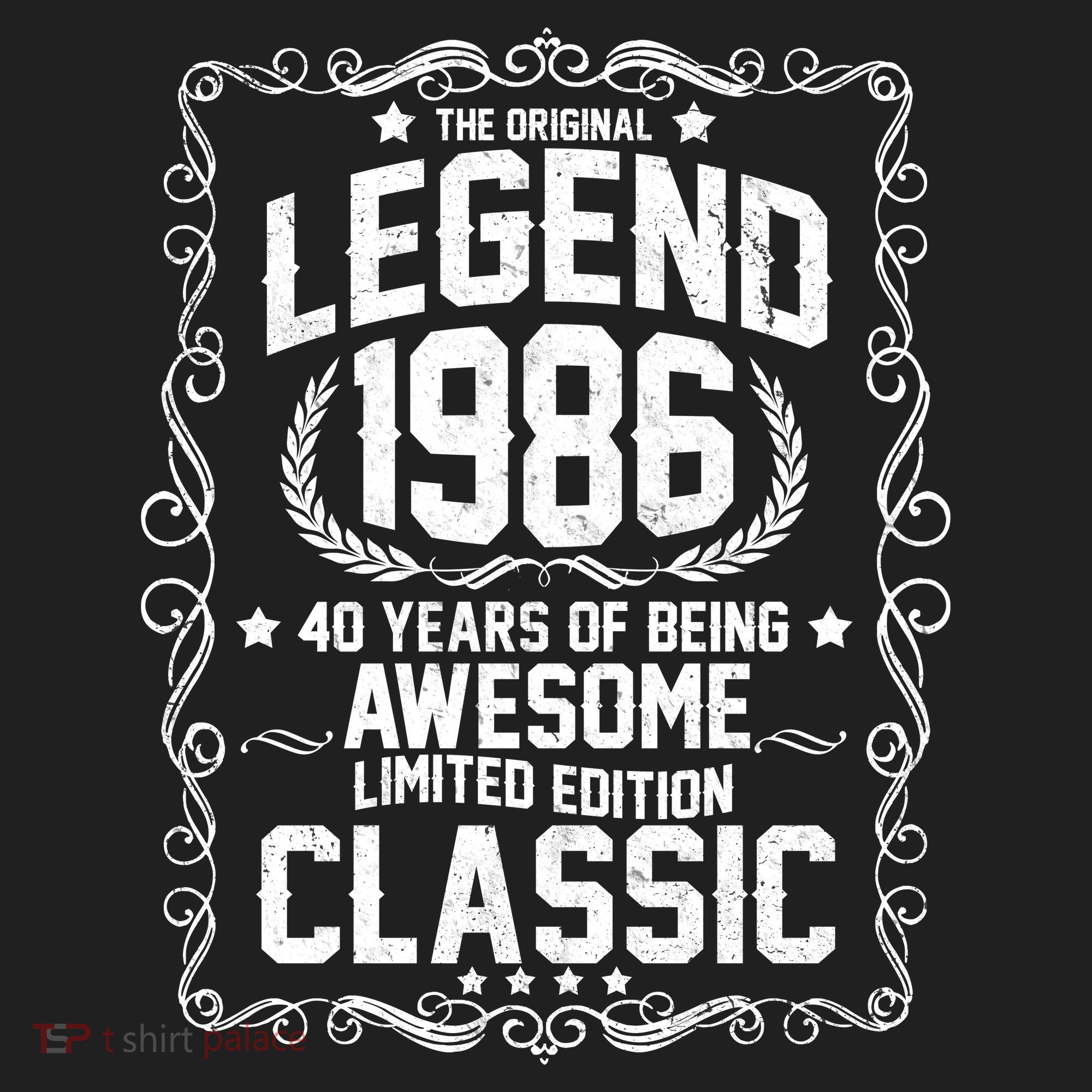 40th Birthday The Original Legend 1986 Awesome Classic  Women's Sweatshirt