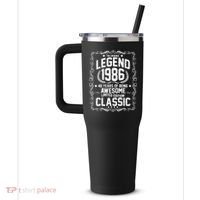 40th Birthday The Original Legend 1986 Awesome Classic  40oz Vacuum Insulated Stainless Steel Travel Tumbler thumb 2