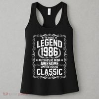 40th Birthday The Original Legend 1986 Awesome Classic  Women's Tank Top thumb 3