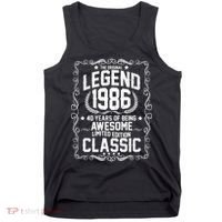 40th Birthday The Original Legend 1986 Awesome Classic  Tank Top thumb 0