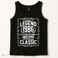 40th Birthday The Original Legend 1986 Awesome Classic  Tank Top thumb 2