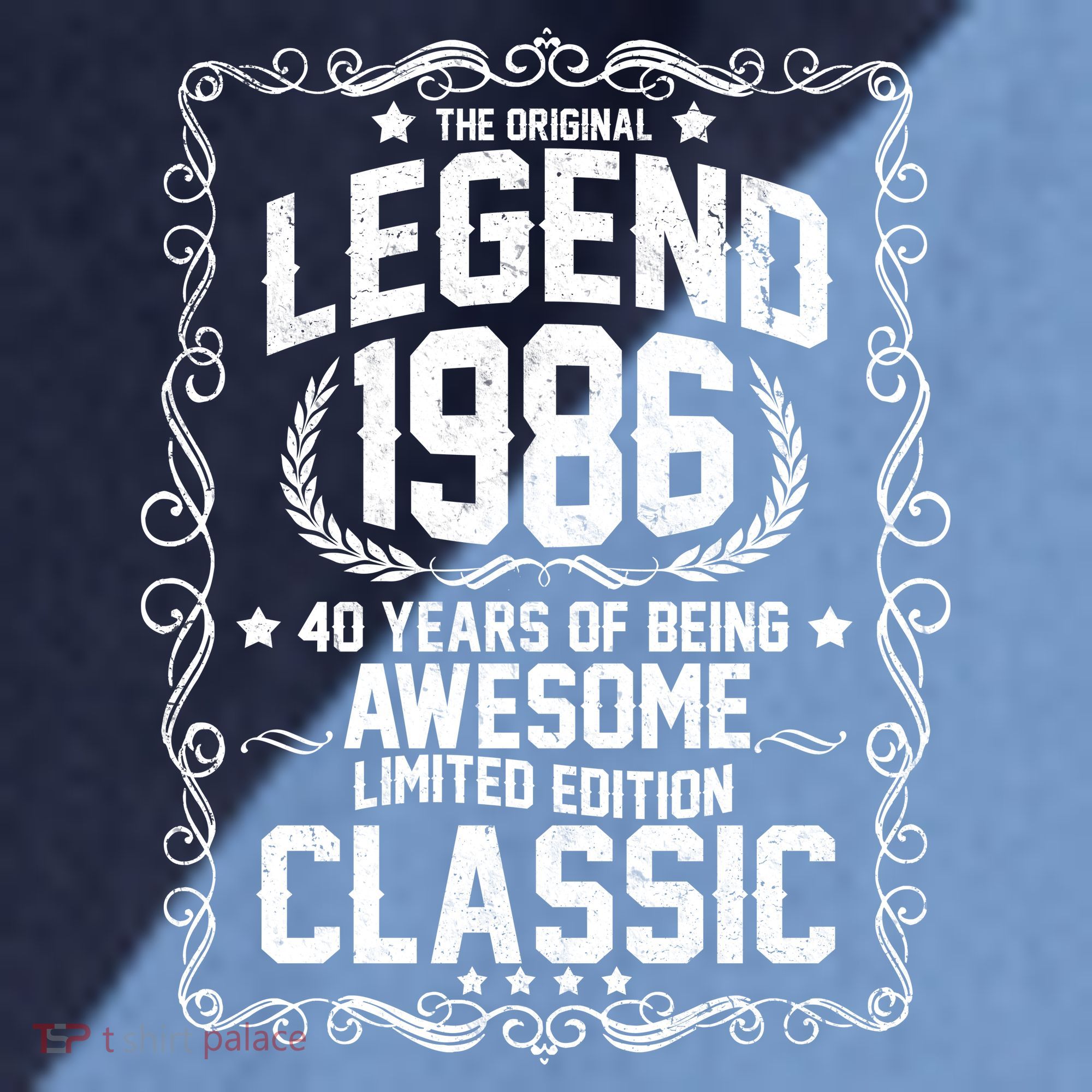 40th Birthday The Original Legend 1986 Awesome Classic  Raglan Baseball Sleeve Shirt