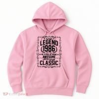 40th Birthday The Original Legend 1986 Awesome Classic  Hoodie thumb 0