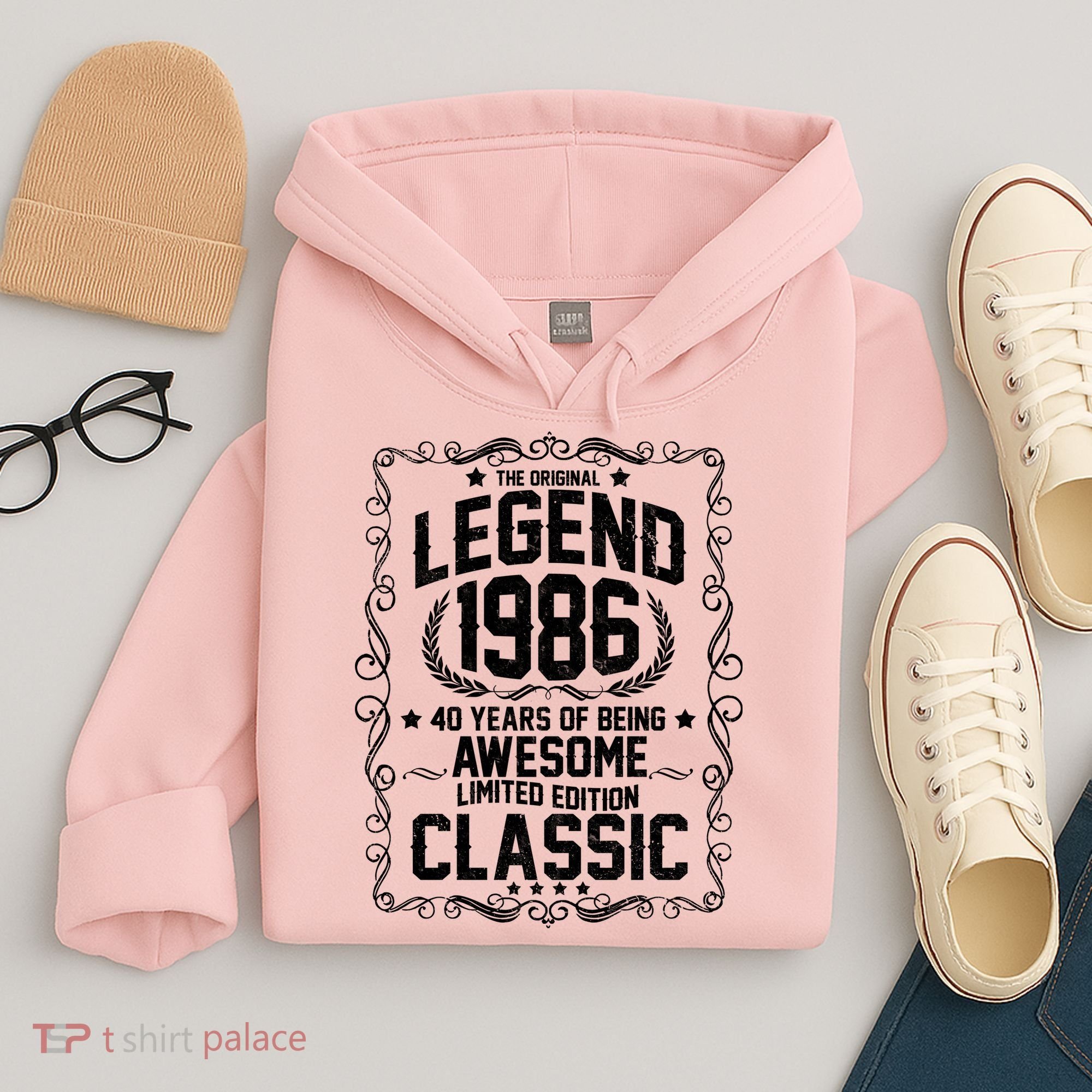 40th Birthday The Original Legend 1986 Awesome Classic  Hoodie