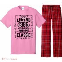 40th Birthday The Original Legend 1986 Awesome Classic  Pajama Set thumb 0