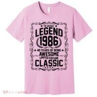 40th Birthday The Original Legend 1986 Awesome Classic  Premium T-Shirt thumb 0