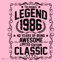 40th Birthday The Original Legend 1986 Awesome Classic  Women's T-Shirt thumb 6