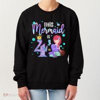 4th Birthday This Mermaid Is 4 Years Old Mermaid Women's Sweatshirt thumb 0