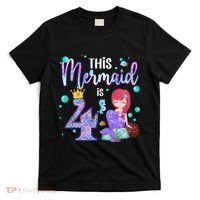 4th Birthday This Mermaid Is 4 Years Old Mermaid T-Shirt thumb 0
