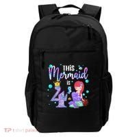4th Birthday This Mermaid Is 4 Years Old Mermaid Backpack thumb 0