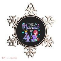 4th Birthday This Mermaid Is 4 Years Old Mermaid Ornament thumb 0