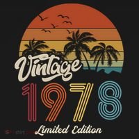 45th Birthday Vintage Limited Edition 1978 Bucket Hat thumb 4