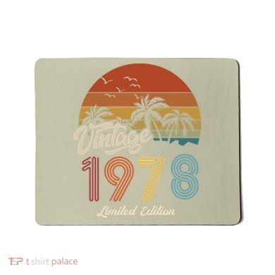 45th Birthday Vintage Limited Edition 1978 Mousepad