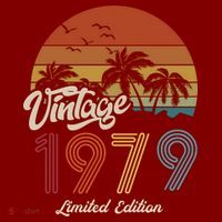 44th Birthday Vintage Limited Edition 1979 T-Shirt thumb 7