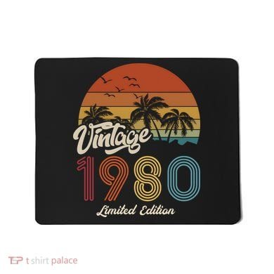 43rd Birthday Vintage Limited Edition 1980 Mousepad