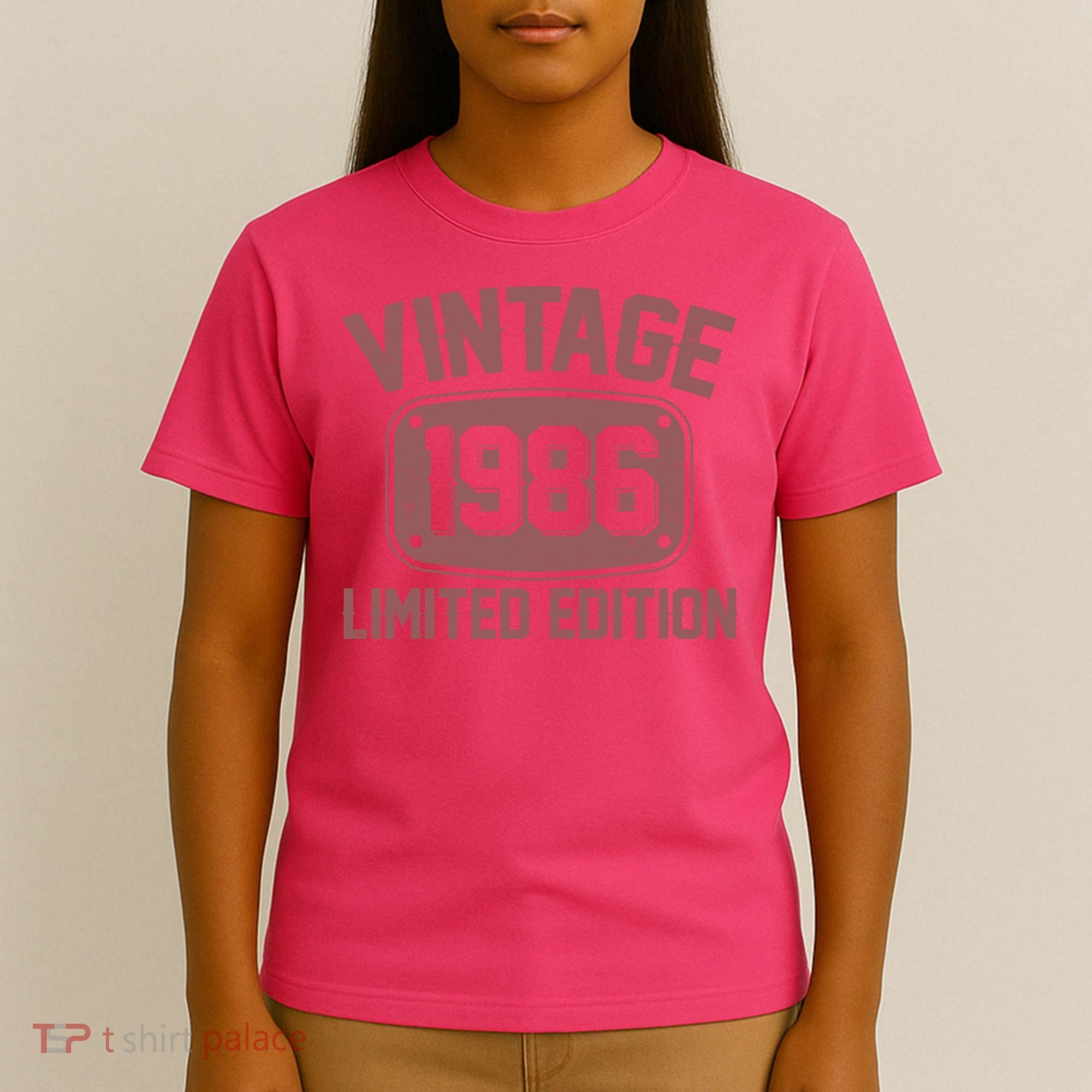 40th Birthday Vintage 1986 Limited Edition Birthday Metal Plate  T-Shirt