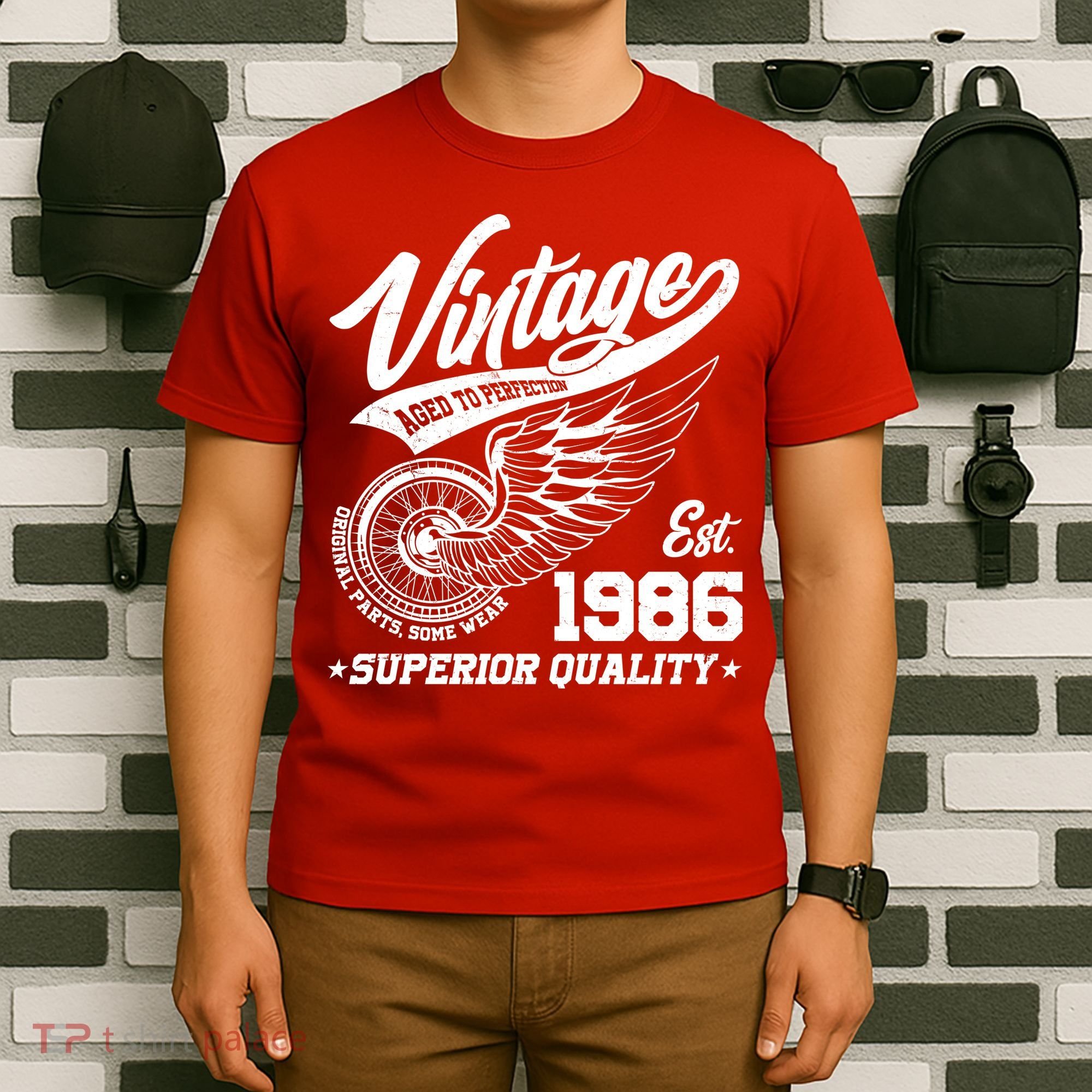 40th Birthday Vintage Age To Perfection EST 1986 Superior Quality T-Shirt