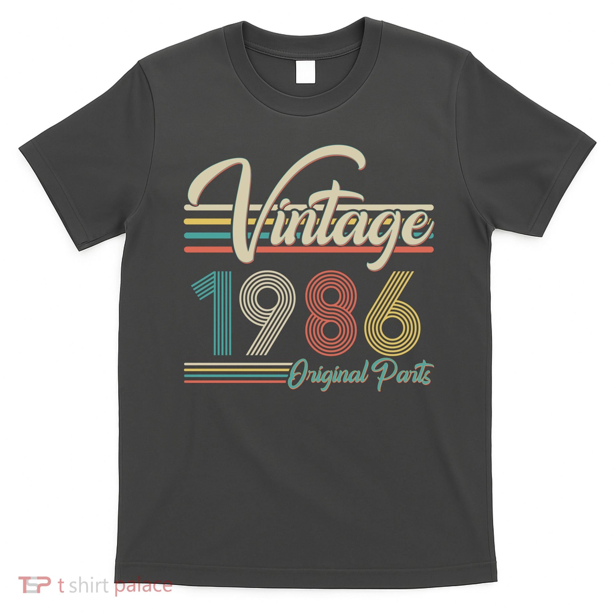 40th Birthday Vintage 1986 Original Parts Birthday T-Shirt