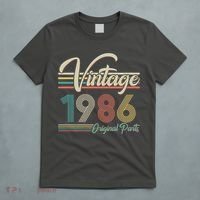 40th Birthday Vintage 1986 Original Parts Birthday T-Shirt thumb 5