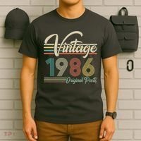 40th Birthday Vintage 1986 Original Parts Birthday T-Shirt thumb 6