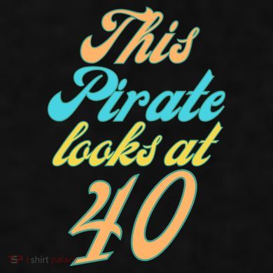 40th Birthday, Yes I am a Pirate Ladies PosiCharge Tri-Blend Wicking Tank