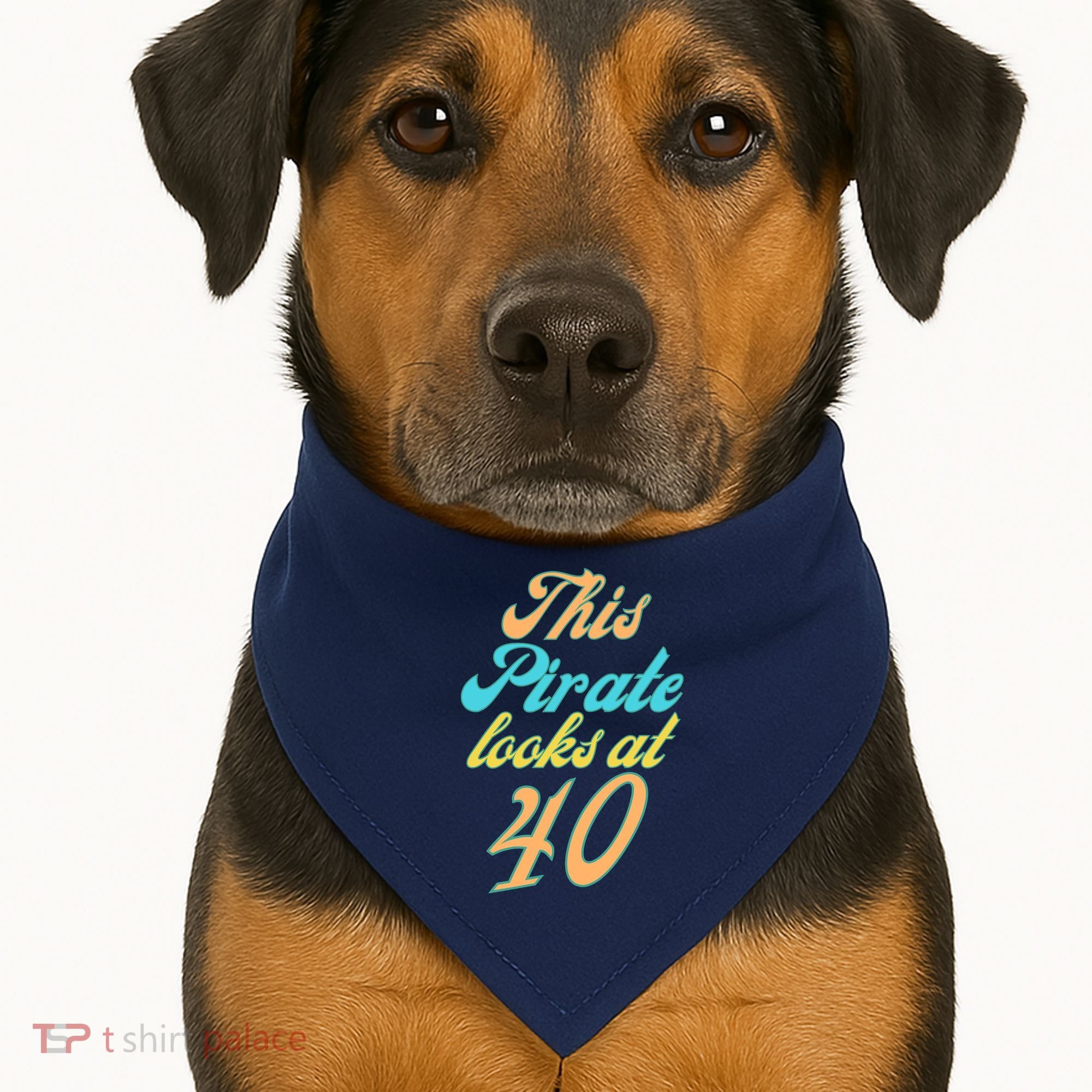 40th Birthday, Yes I am a Pirate USA-Made Doggie Bandana