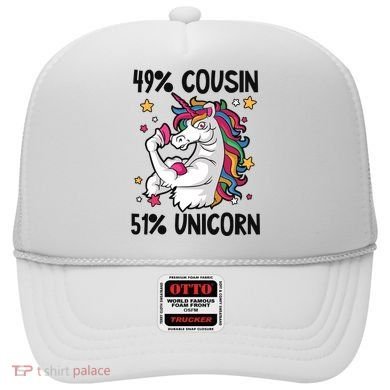 49% Cousin 51% Unicorn Design Cousin Crew Gift Hat
