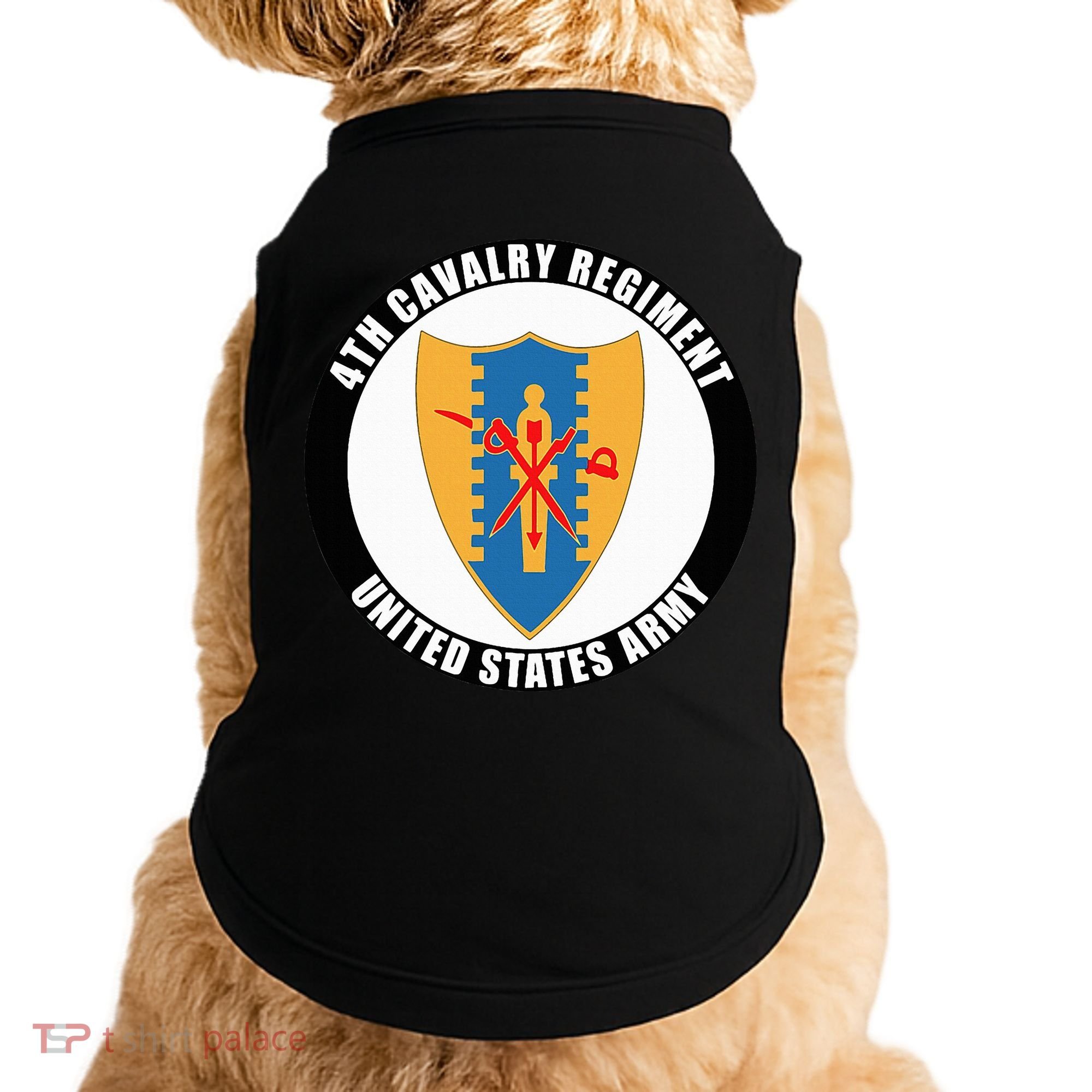 4th Cavalry Regiment United States Army Veteran Military Doggie Tank