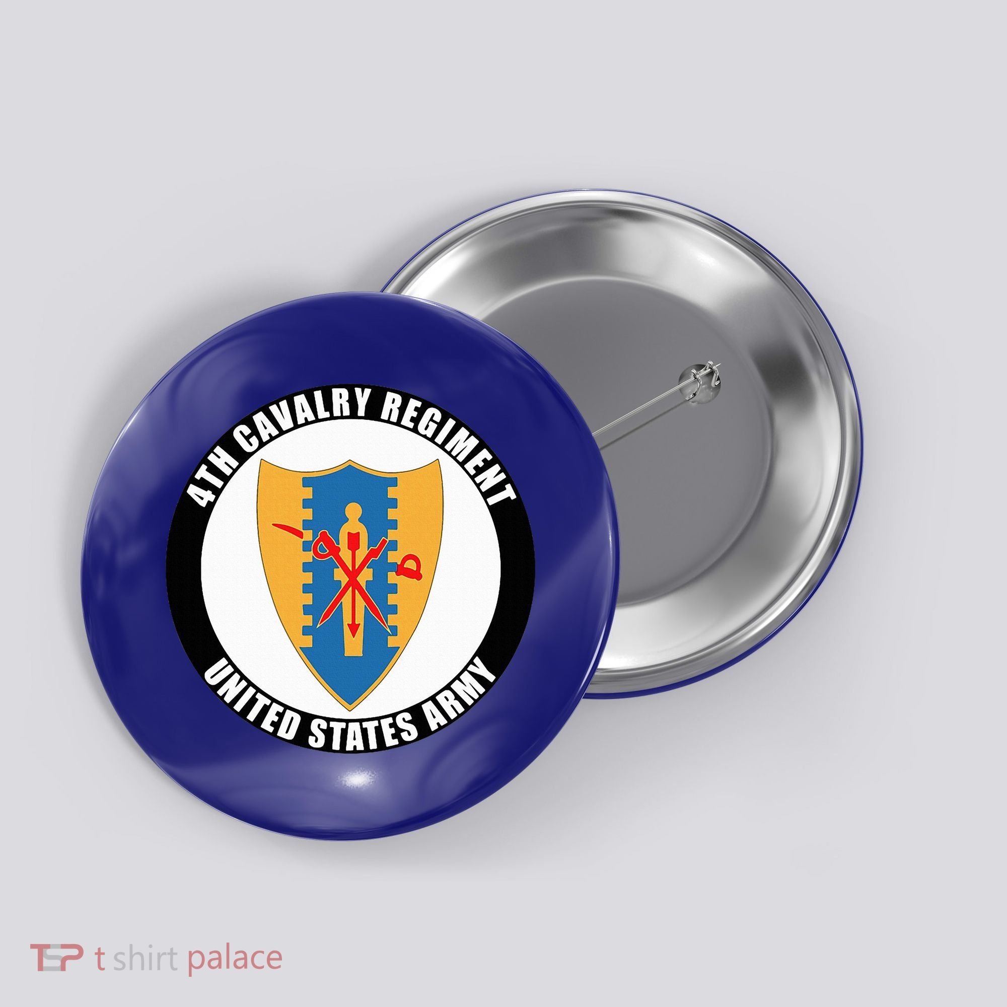 4th Cavalry Regiment United States Army Veteran Military Button