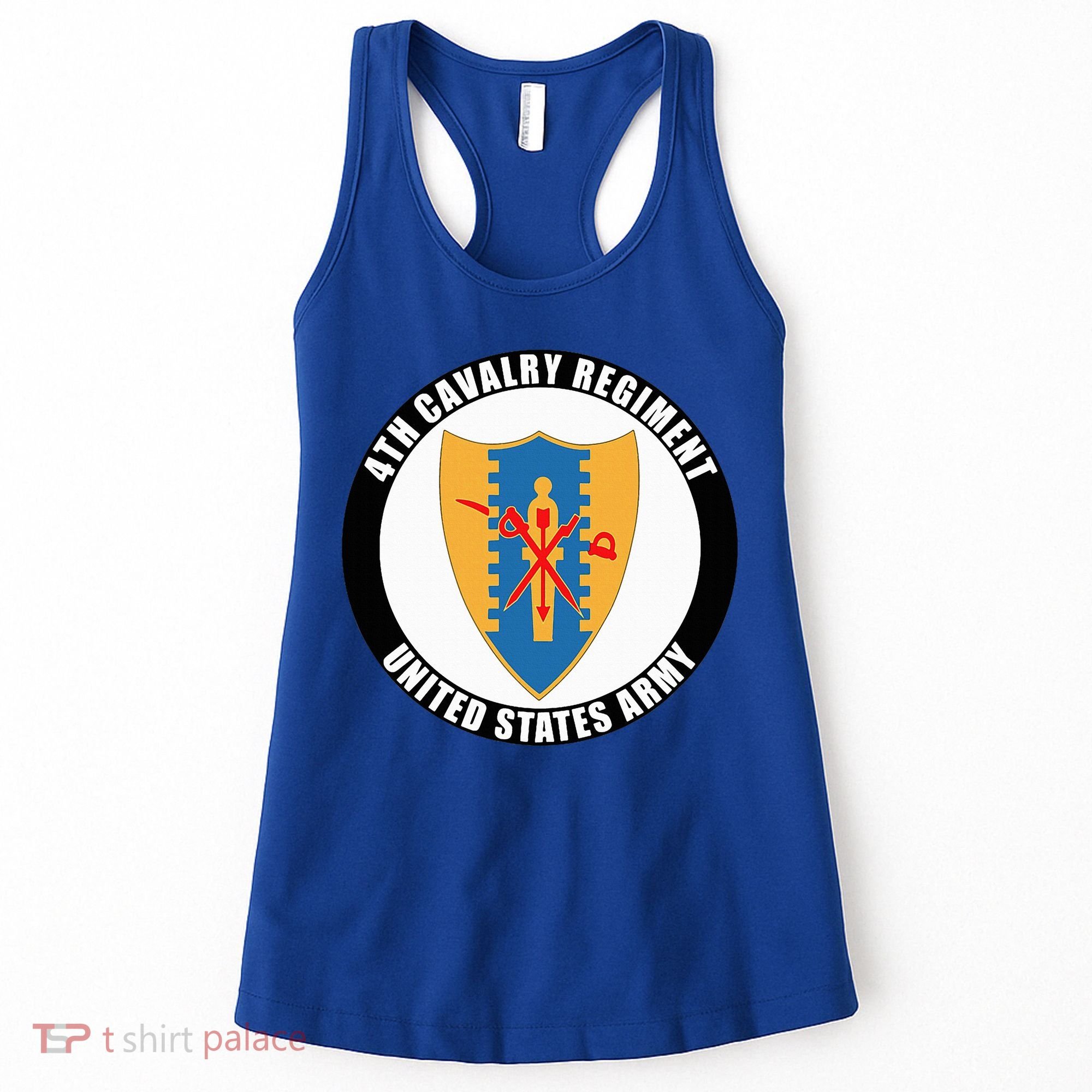 4th Cavalry Regiment United States Army Veteran Military Women's Tank Top
