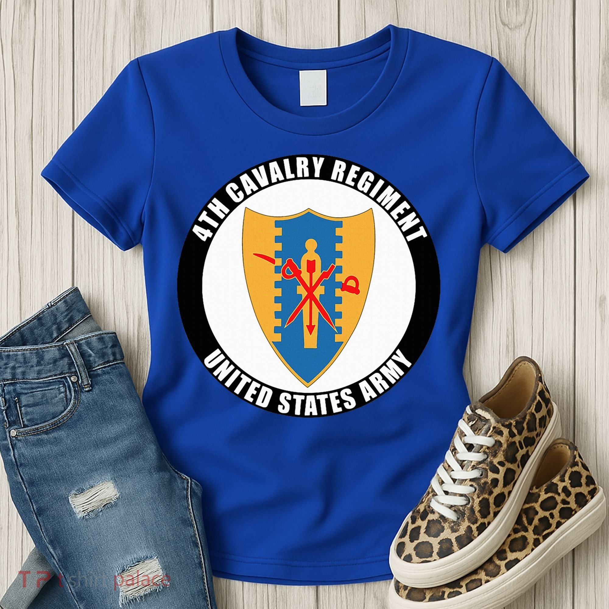 4th Cavalry Regiment United States Army Veteran Military Women's T-Shirt