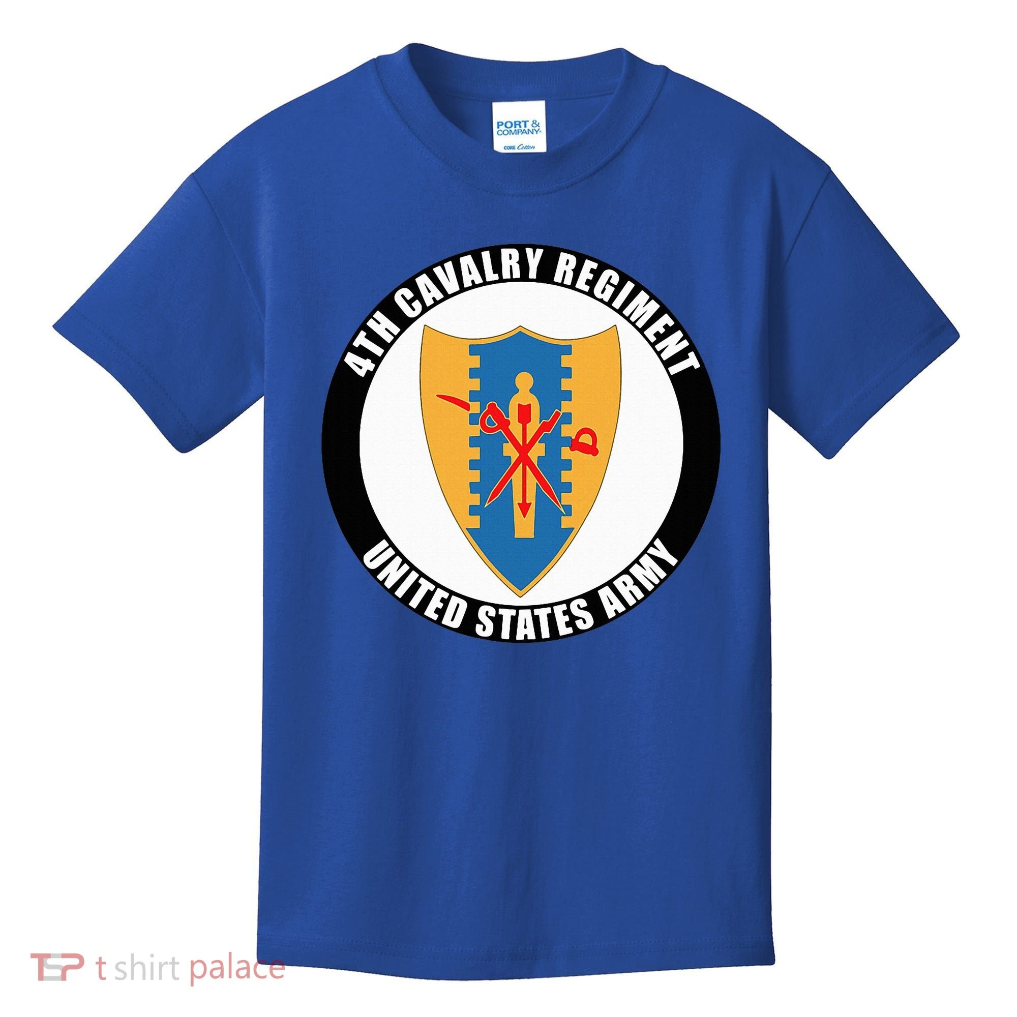 4th Cavalry Regiment United States Army Veteran Military Kids T-Shirt