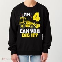 4 Can You Dig It Construction Truck 4th Birthday Boy Gift Women's Sweatshirt thumb 0