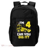 4 Can You Dig It Construction Truck 4th Birthday Boy Gift Backpack thumb 0