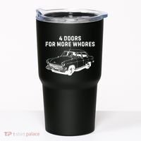 4 Doors For More Whores Funny Muscle Car Tumbler thumb 0