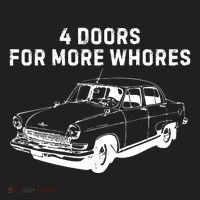 4 Doors For More Whores Funny Muscle Car Tumbler thumb 3