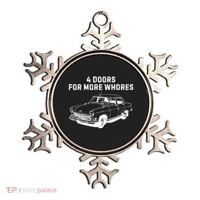 4 Doors For More Whores Funny Muscle Car Ornament
