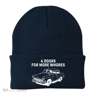 4 Doors For More Whores Funny Muscle Car Beanie