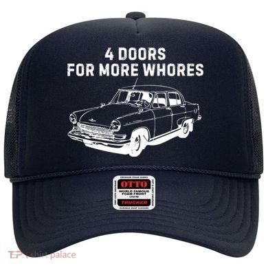 4 Doors For More Whores Funny Muscle Car Hat